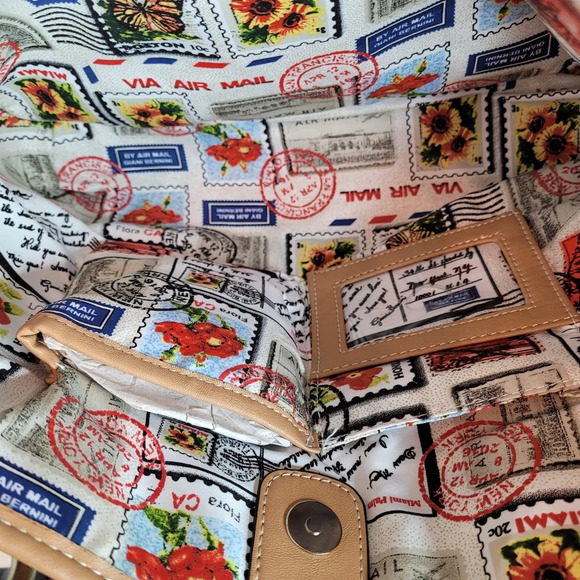 Giani Bernini Khaki Tan Canvas Shoulder Tote Hand Bag NEW with Tags - Picture 8 of 14